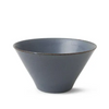 Blue ceramic bowl on a white background