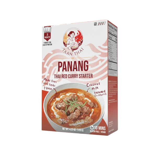 Box of Than Thai Panang Thai Red Curry Starter on a white background