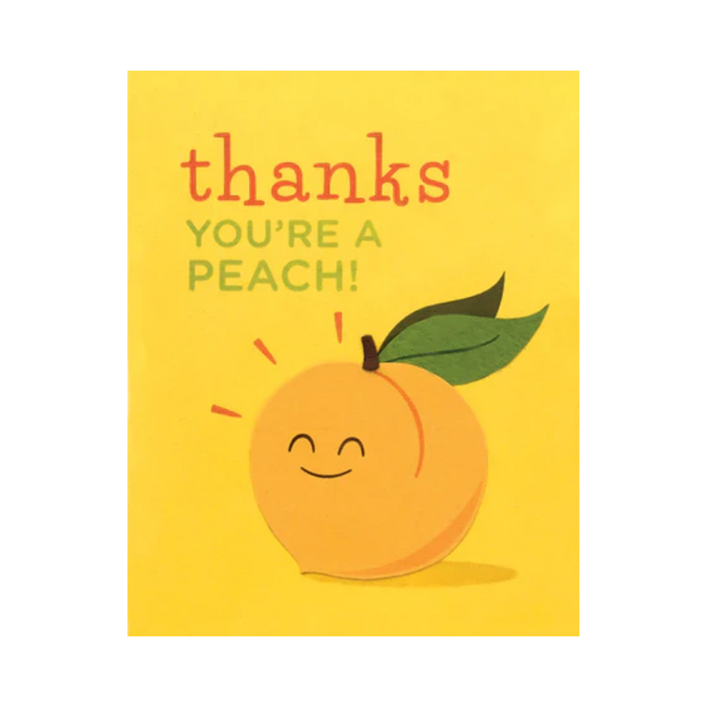 Handcrafted Cards: Thanks You're A Peach