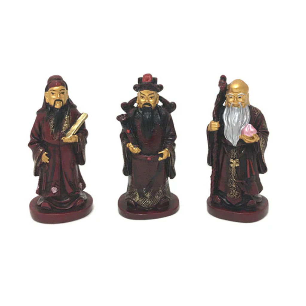 Three Lucky Immortals Figurine Set