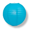 Blue paper lantern on a white background