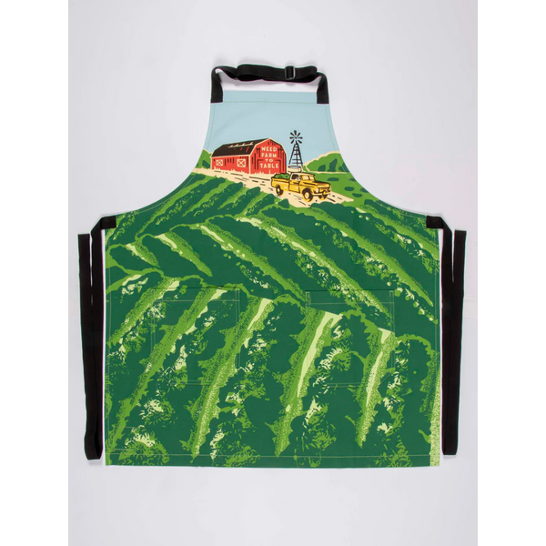 Weed farm to table apron