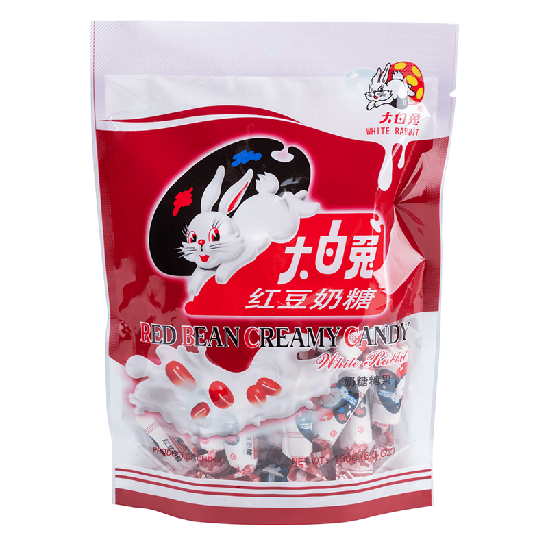 White Rabbit Red Bean Flavor Candy - 180 grams (6.3 ounces)
