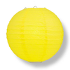Yellow paper lantern on a white background