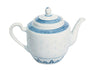 Classic Blue Rice Pattern Ling Long Porcelain - Teapot with side handle