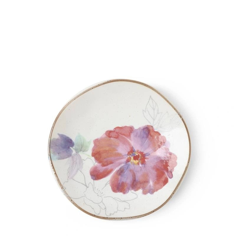 Hana Bloom Purple Floral Plate