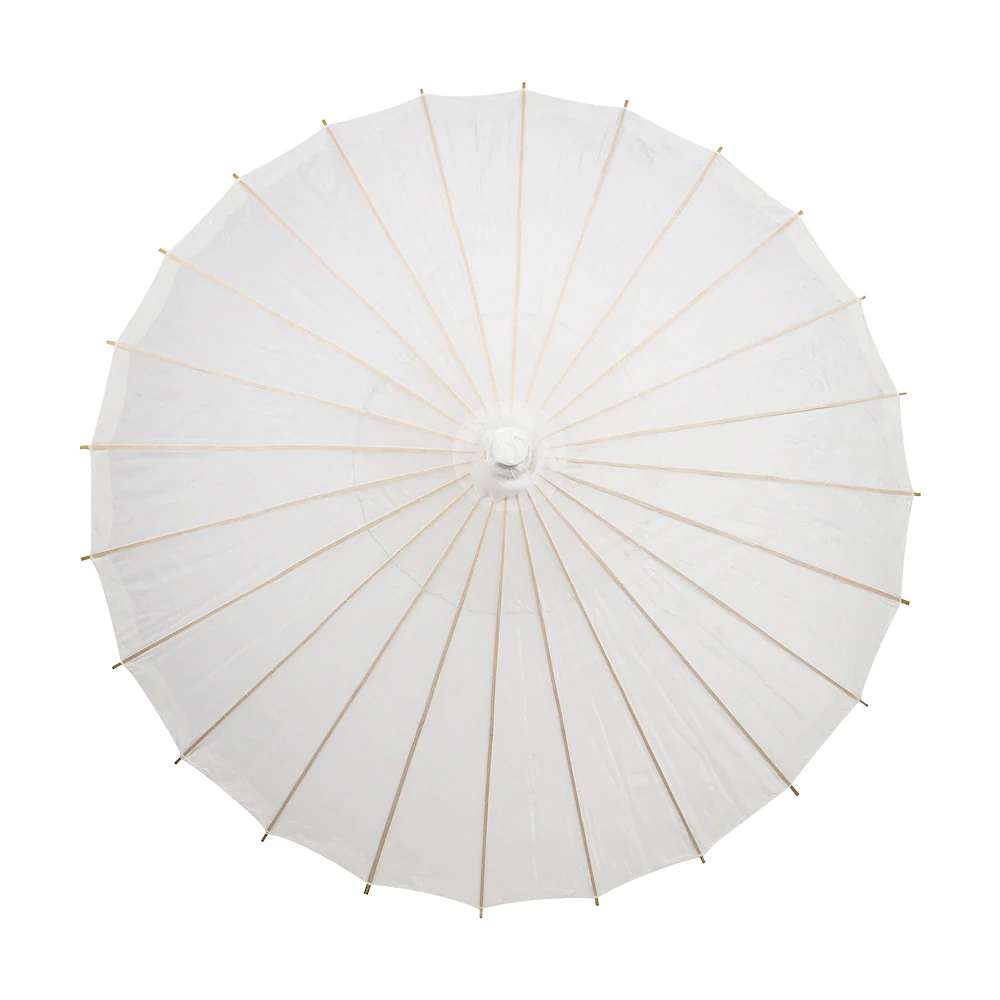 Off-White/Beige Paper Parasol