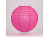 Fuchsia Wire Frame Spherical Paper Lantern
