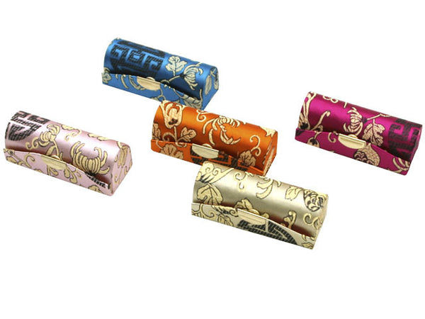 Brocade Lipstick Case in 5 assorted colors