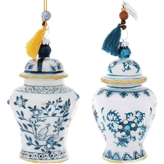 Chinoiserie Ginger Jar Glass Ornament