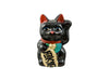 Black Lucky Cat (Maneki-Neko Welcoming Cat) 5.25" Coin Bank