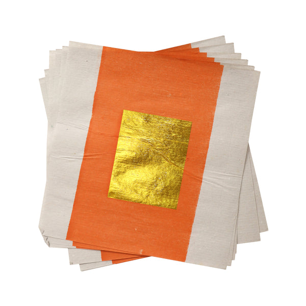 Joss paper 7" x 8" with gold foil center