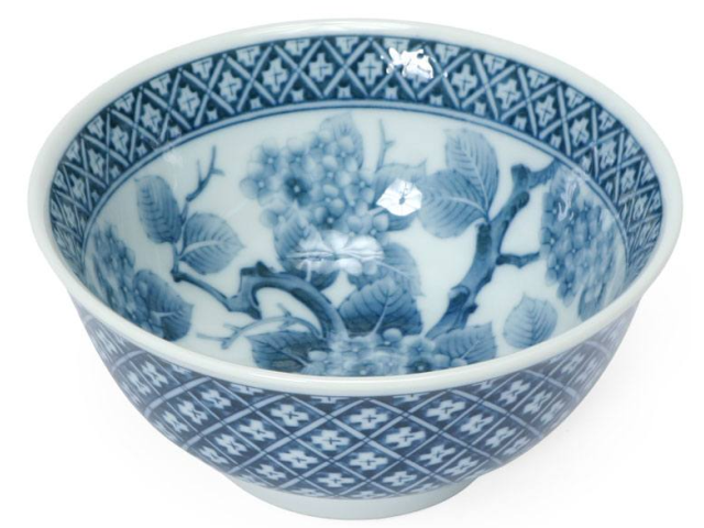 Ajisai Flower/Branch Design Bowl