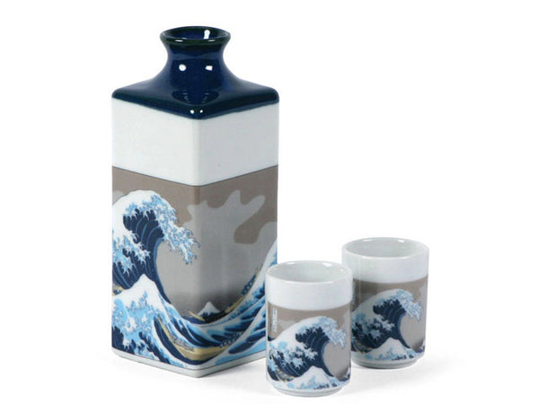 The great wave sake set