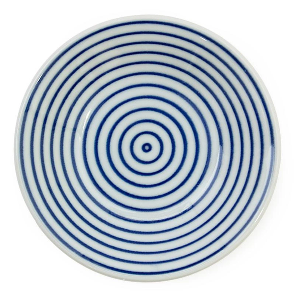 Blue on White Ceramic Sauce Dish