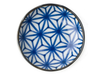 Monyou means traditional geometric or botanical patterns in Japanese, which have been used for thousands of years on clothing and textiles.  4.5" diameter x 1"h. Ceramic. Microwave, dishwasher safe. Made in Japan.