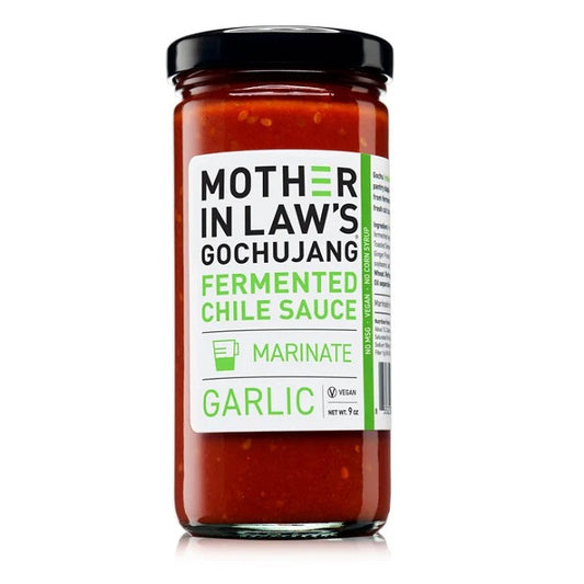 Mother-In-Law's-Kimchi - Garlic Gochujang Fermented Sauce front label