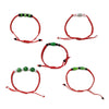 5 Jade bracelet with red knots