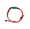 Jade bracelet with red knots