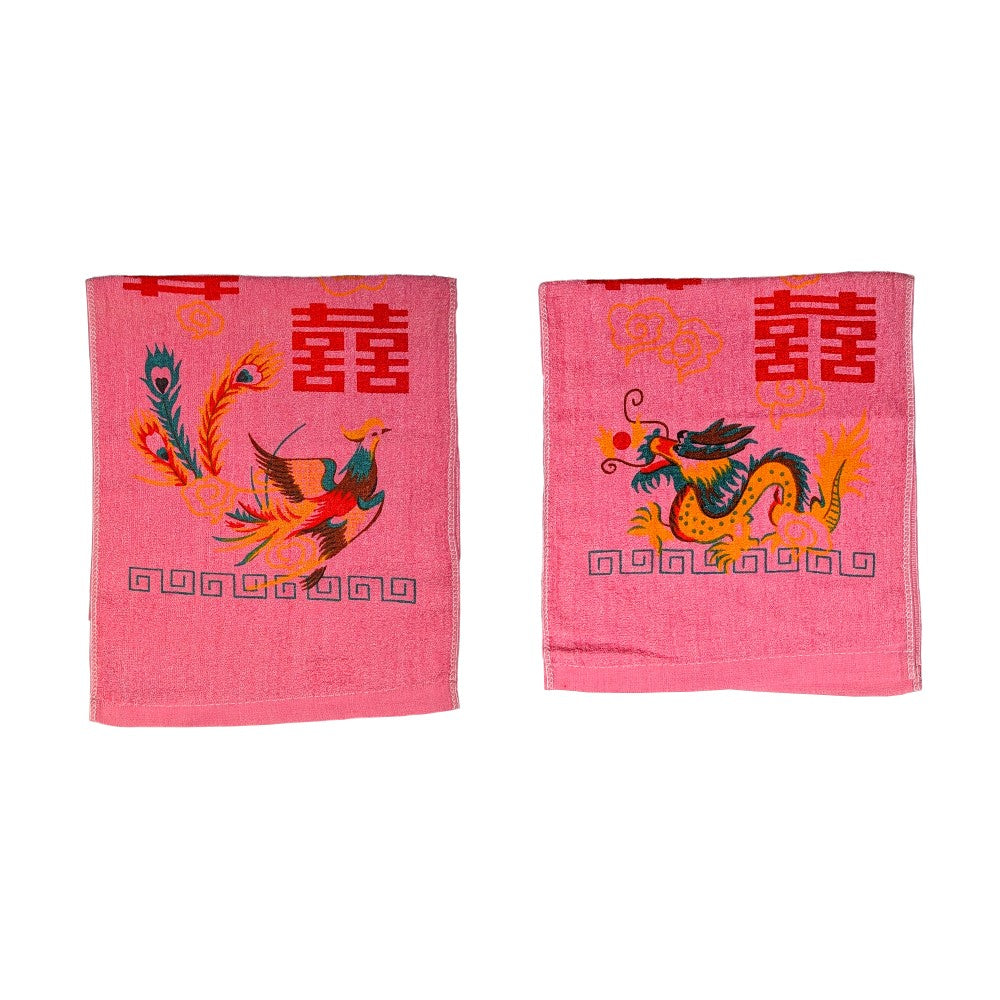 Dragon Phoenix Double Happiness Towel