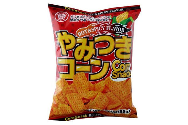 Bag of Wagaya Yamitsuki Corn Snack (Hot And Spicy) 