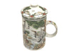 Multi colored design mug with infuser