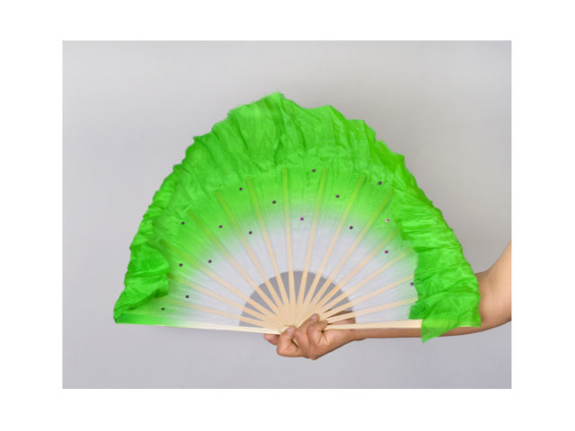 Silk Dancing Fan with Sequins