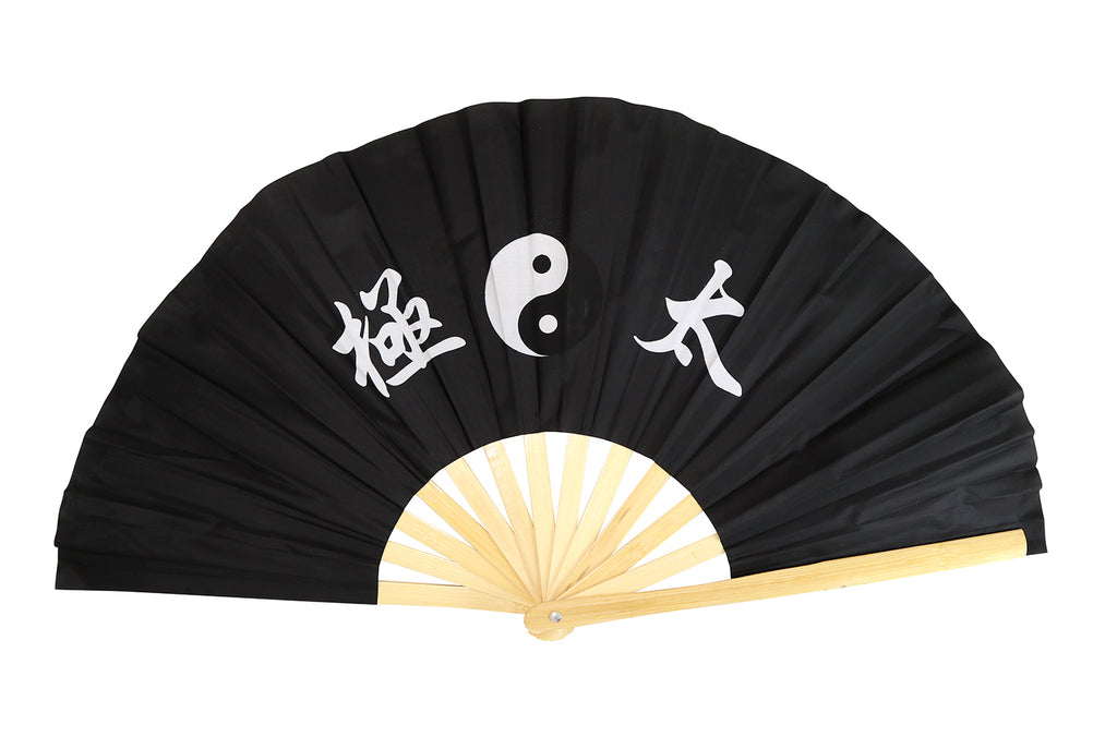 Yin Yang Tai Chi Fabric and Bamboo Fan