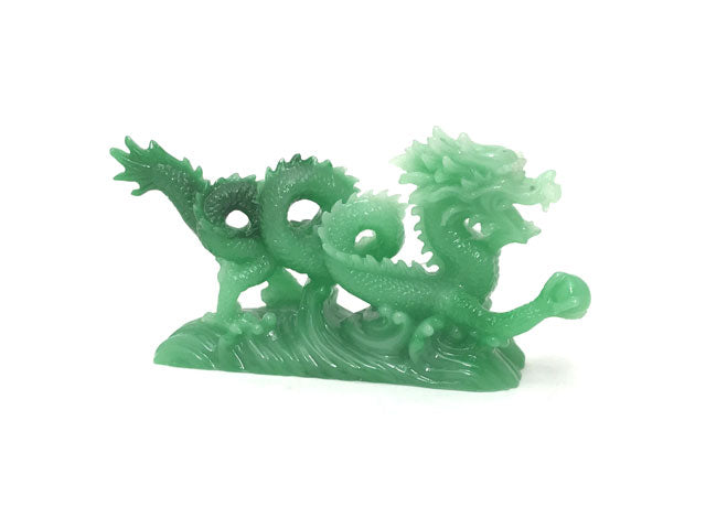 Dragon with Pearl On Sea - 6" Long