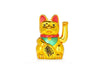 gold lucky cat with koban coin and paw raised