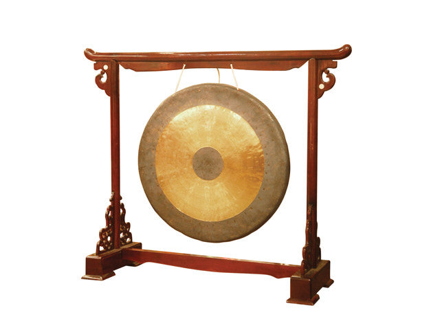 Brass 12-Inch Bullseye Gong with Mallet