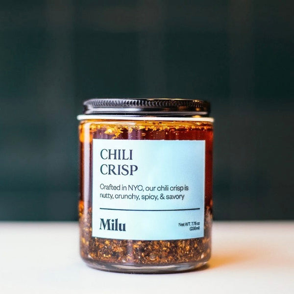 Milu chili crisp jar