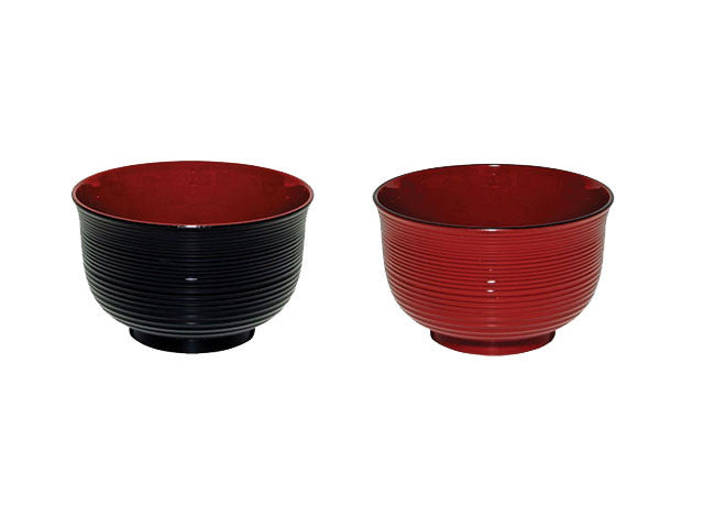 Textured Surface Lacquer Soup Bowl