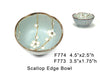 Spring Blossom scallop edge bowl