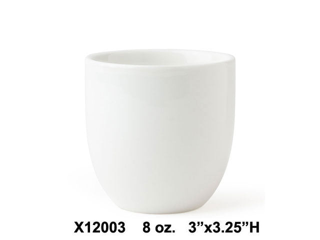 Omakase White Ceramic Teacup