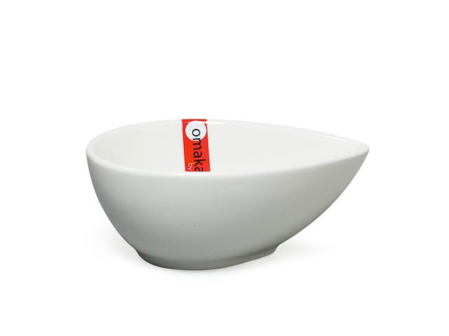 Omakase White Ceramic Sauce Bowl - Teardrop ( Available 1/14/25 )