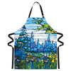 Modgy Printed Apron Louis C. Tiffany Iris Landscape