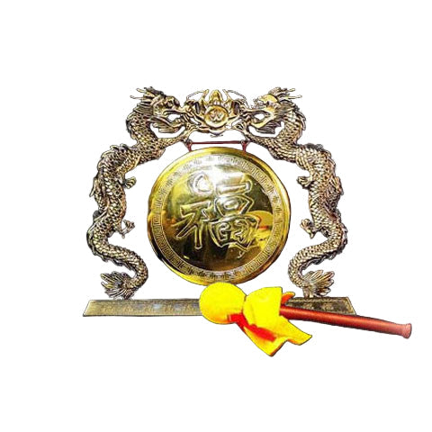 Dragon brass gong 