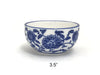 Blue Lotus & Vine Pattern 3.5" Bowl