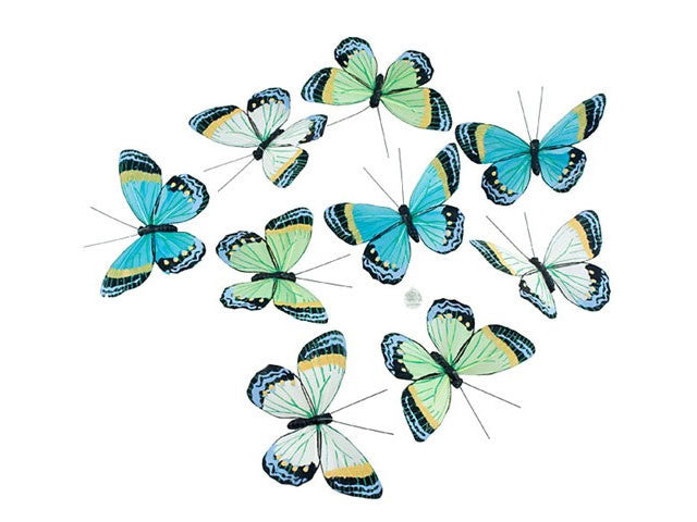 Aqua Spring Butterfly Garland