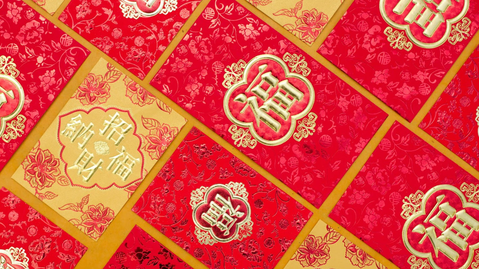 Array of red envelopes